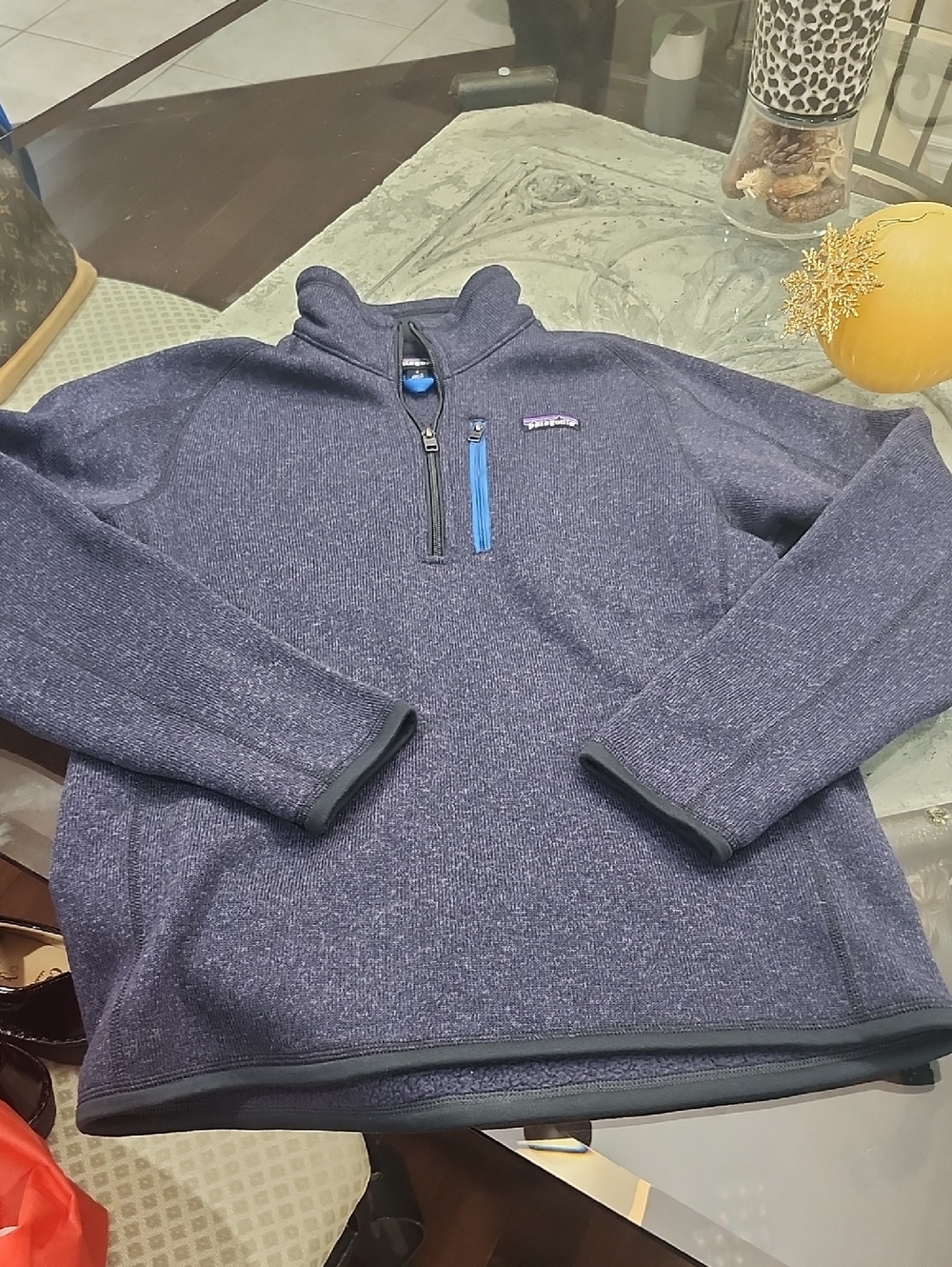 Patagonia Better Sweater Quarter Zip  Fleece- Men's Gray Small Nwot